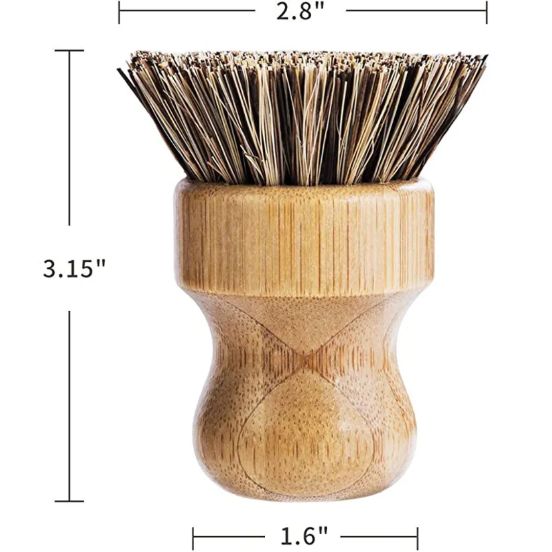Bamboo Plastic Free Kitchen Dish Brush, Eco Friendly Washing Brush