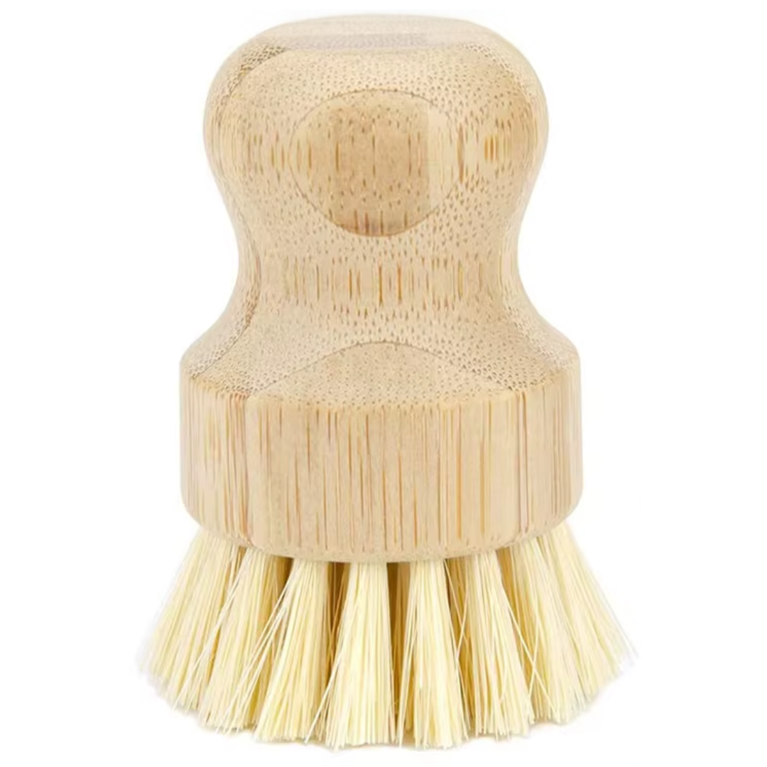 Bamboo Plastic Free Kitchen Dish Brush, Eco Friendly Washing Brush With Sisal Bristles