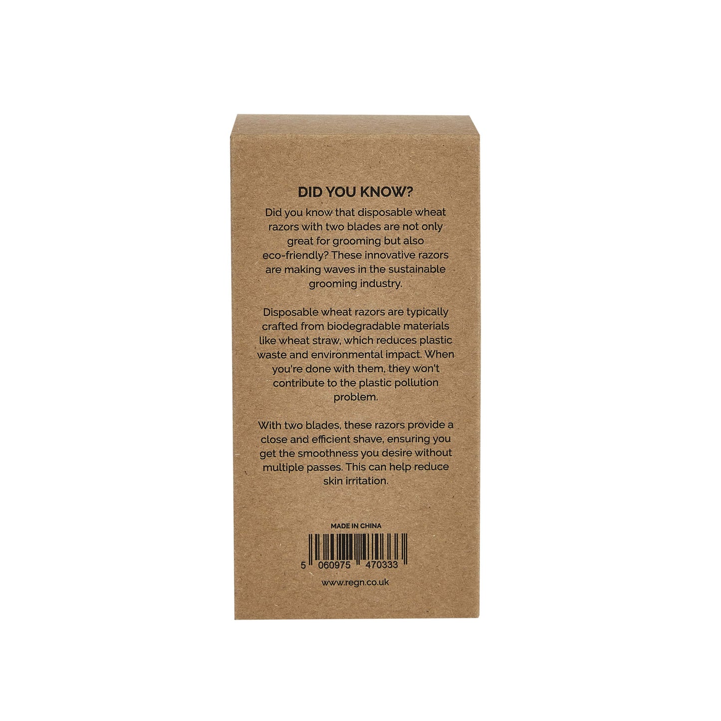 Biodegradable Disposable Razor - Made of Wheat Straw