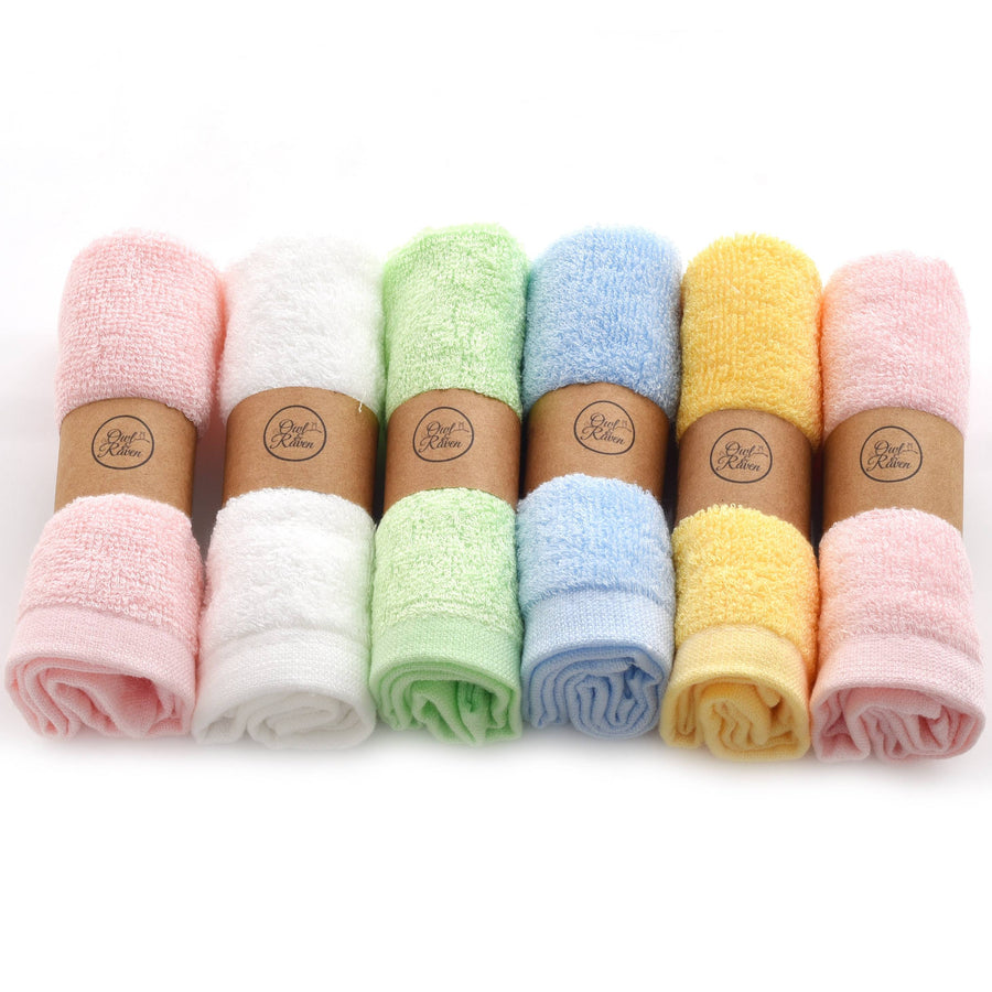 Colourful Bamboo Face Cloths - Pack of 6