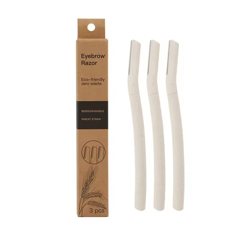 Wheat Straw Eyebrow Razors (3pk)