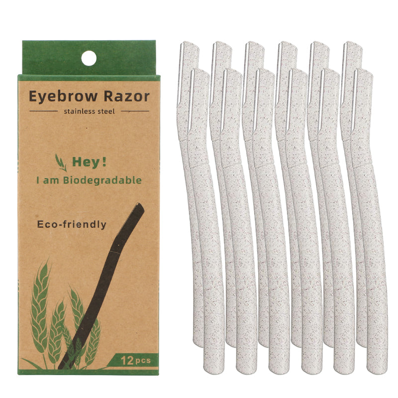 Wheat Straw Eyebrow Razors (12pk)