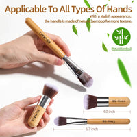 Bamboo Makeup Brushes  - 12 Pack