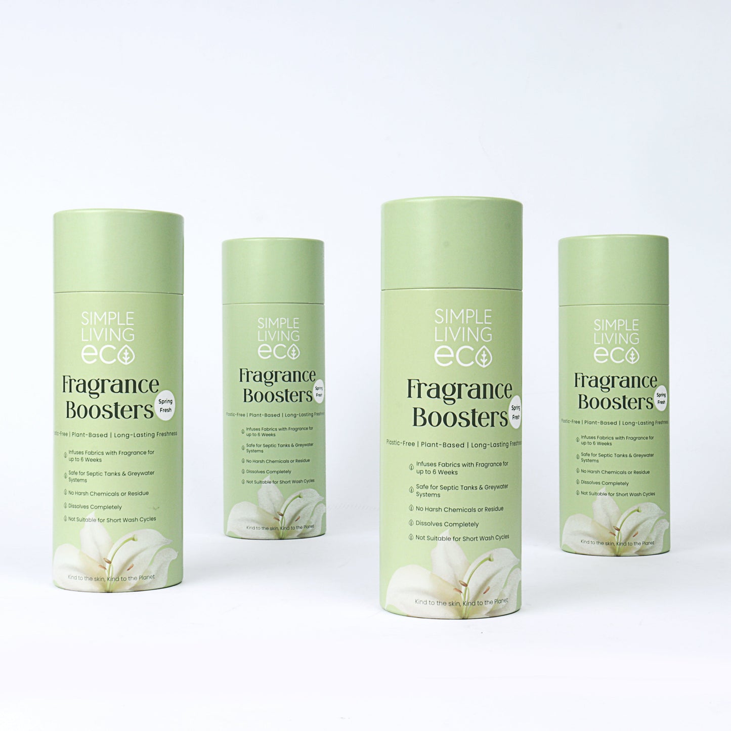 Case of 6 - UK Made Plant-Based Fragrance Booster Beads for Laundry – Spring Fresh & Coconut