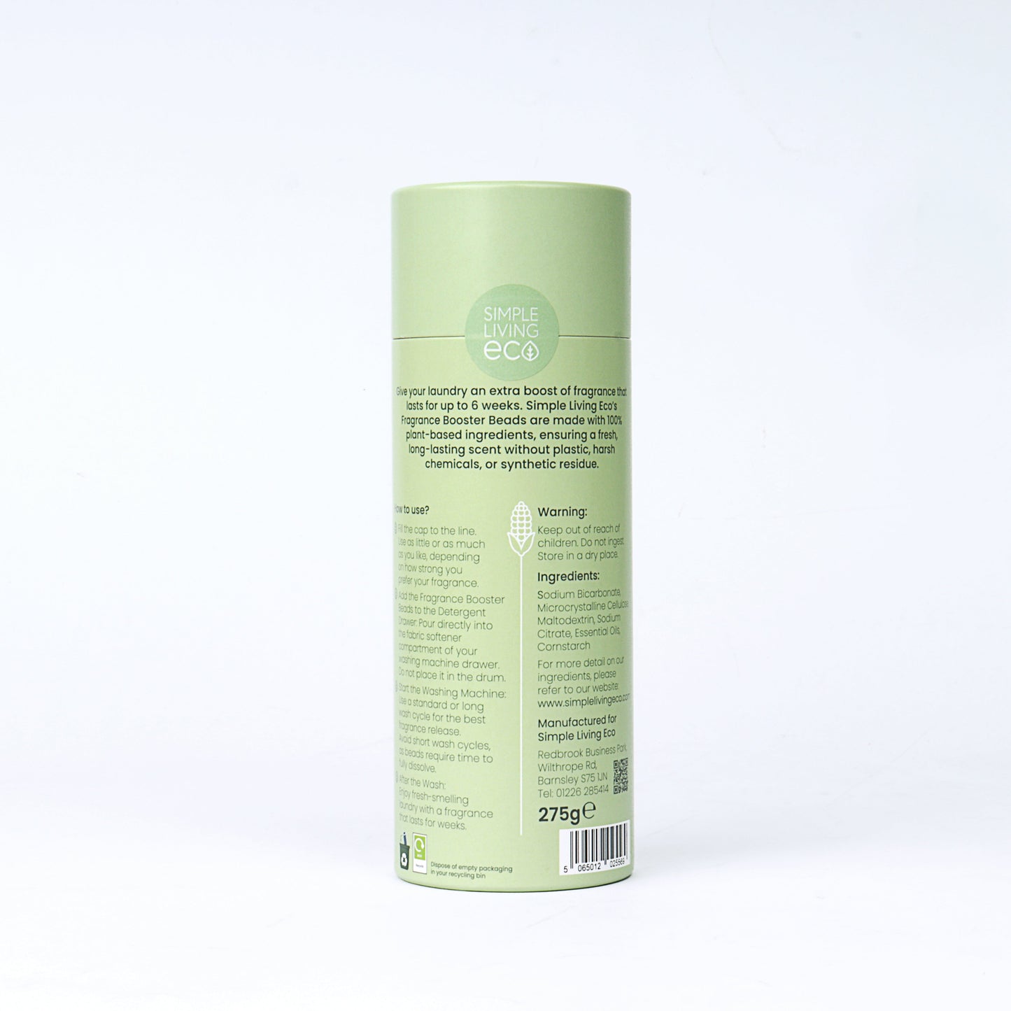 Case of 6 - UK Made Plant-Based Fragrance Booster Beads for Laundry – Spring Fresh & Coconut