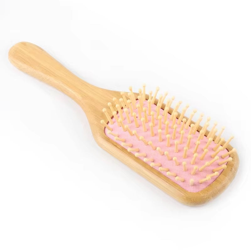 Bamboo Hair Brush - Pink