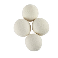 4x Organic Wool Dryer Balls - Comes  With 2 Scented Essential Oils