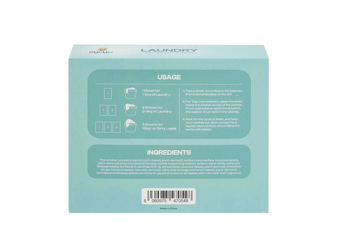 Purum Scented Laundry Detergent Sheets - 64 Pack