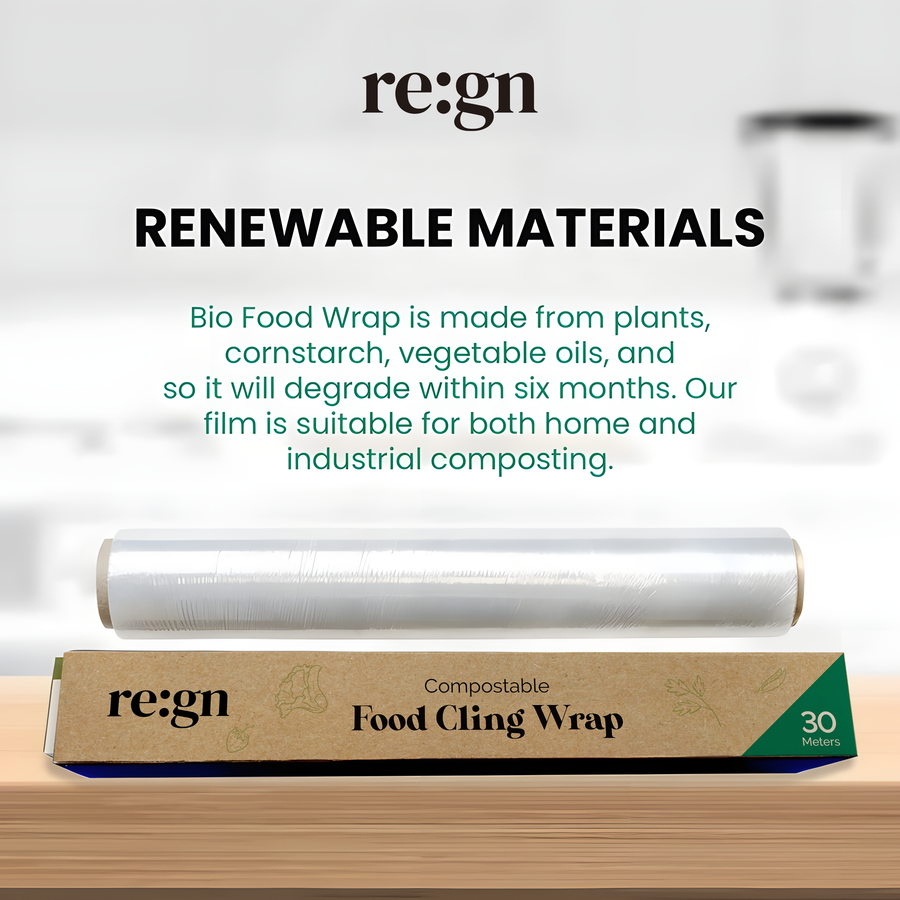 Re:gn Compostable Food Cling Wrap (Cling Film) – 30m