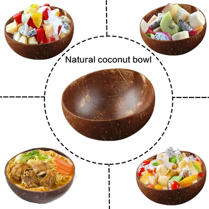 Re:gn Eco-friendly Coconut Bowls & Spoons Set of 2