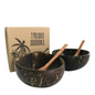 Re:gn Eco-friendly Coconut Bowls & Spoons Set of 2