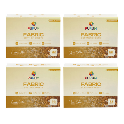 Purum Fabric Conditioner Sheets - Clean Cotton Scent