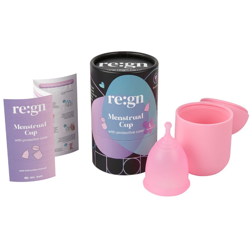 re:gn Eco Menstrual Cup – Reusable Silicone Cup with Case