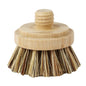 Modular Bamboo Dish Brush Replaceable Heads – Sisal & Coconut Bristles