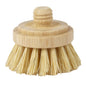 Modular Bamboo Dish Brush Replaceable Heads – Sisal & Coconut Bristles