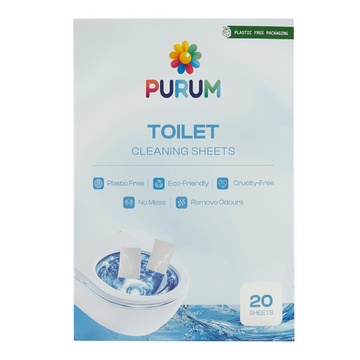 Purum Toilet Cleaning Sheets – Plastic-Free & Eco-Friendly - 20 Pack