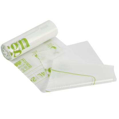 Compostable & Biodegradable 2L Food and Freezer Bags – 35 Bags per Roll, Leakproof, Plant-Based Storage
