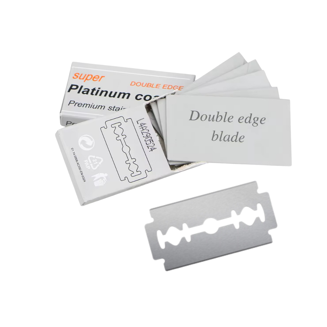 Premium Double Edge Safety Razor Blades - 5 Pack