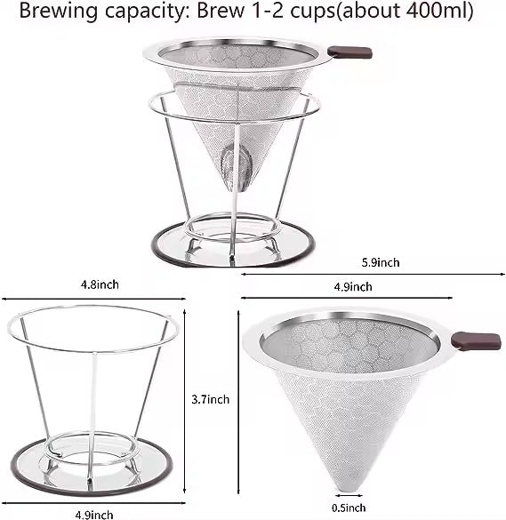 Reusable Coffee Filter - Stainless Steel Mesh