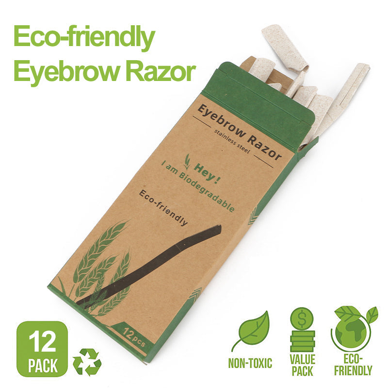 Wheat Straw Eyebrow Razors (12pk)