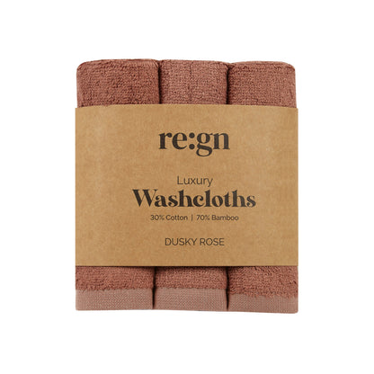 Re:gn Luxury Bamboo Face Cloths – Ultra - Soft - 3 Pack - REGN