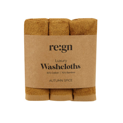 Re:gn Luxury Bamboo Face Cloths – Ultra - Soft - 3 Pack - REGN