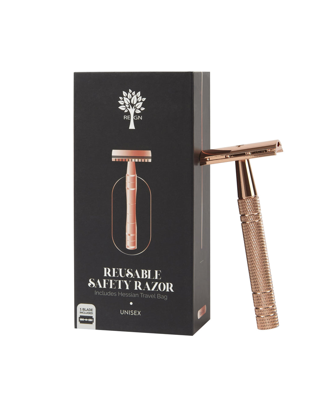 Reusable Safety Razors With Jute Travel Bag