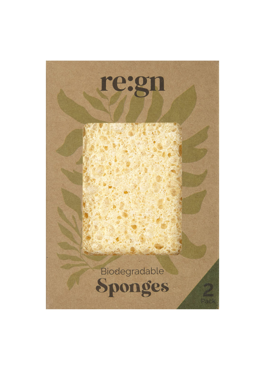 Re:gn Biodegradable Kitchen Sponges - (Pack of 2)