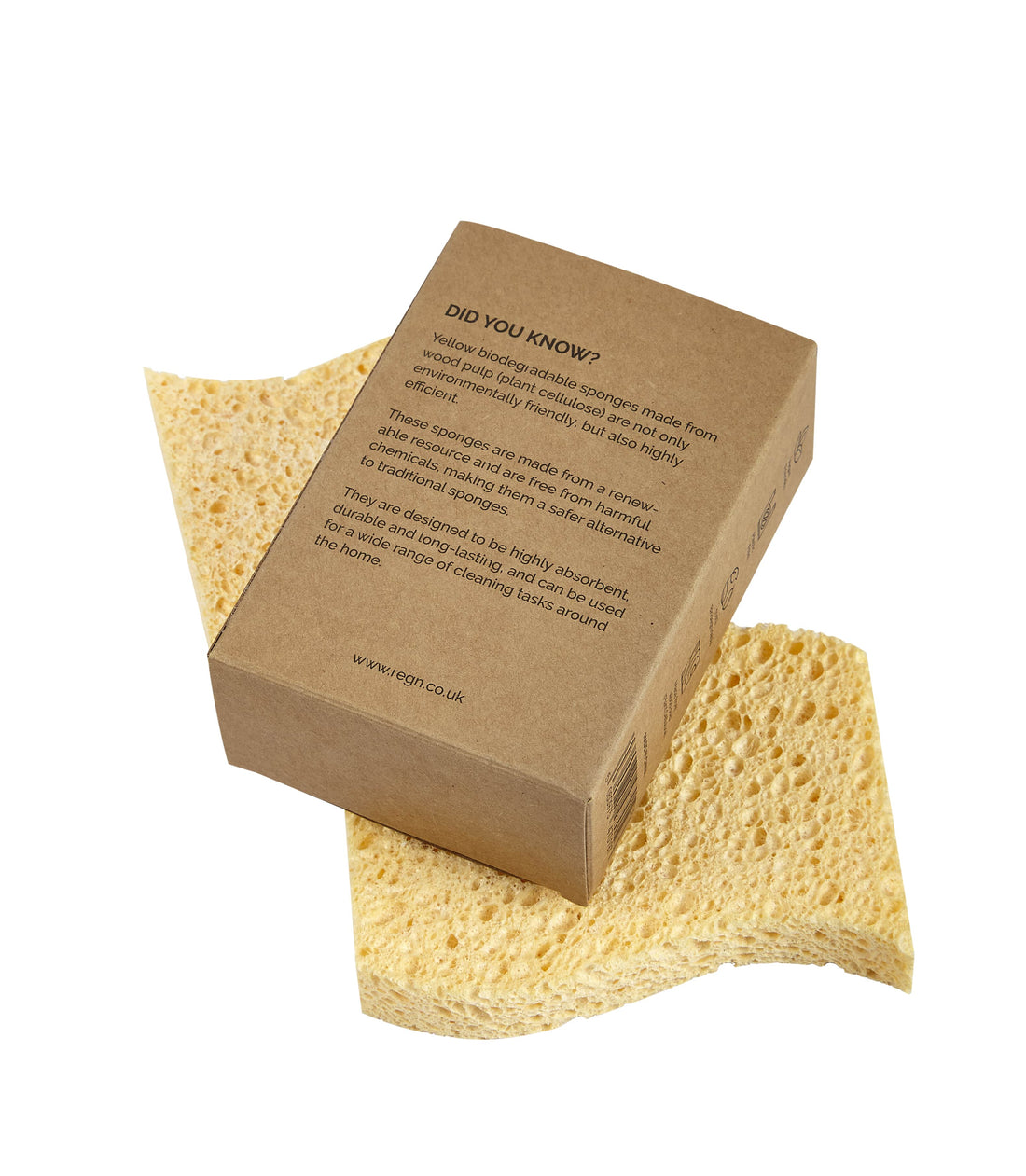 Re:gn Biodegradable Kitchen Sponges box and sponges